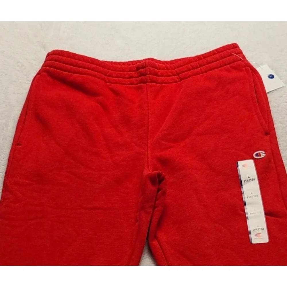Champion Boys Signature Fleece Jogger Lychee Red Large 14/16 Elastic Waist NWT